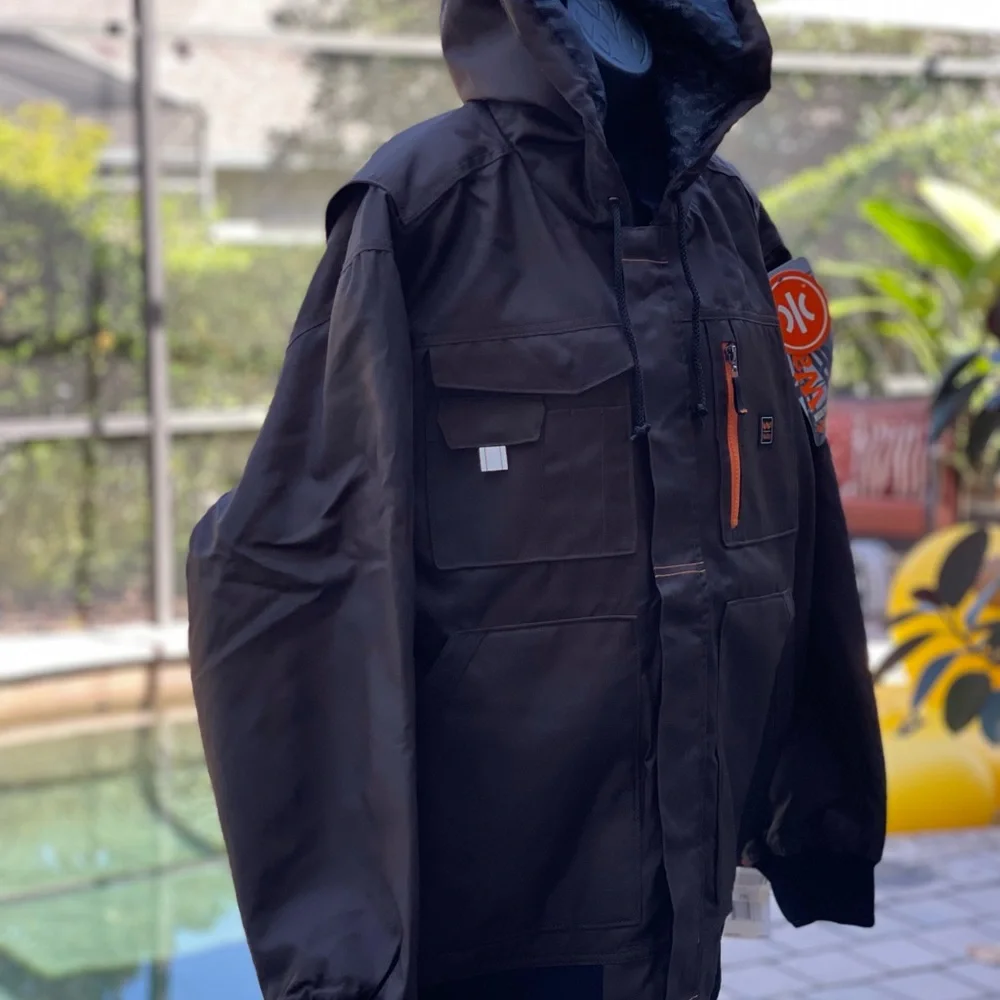 WALLS TUFF MODERN‎ WORK HOODED INSULATED JACKET BROWN